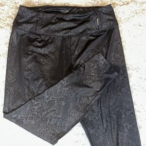 Tahari Sport Leggings Black Full Length Yoga Womens Large